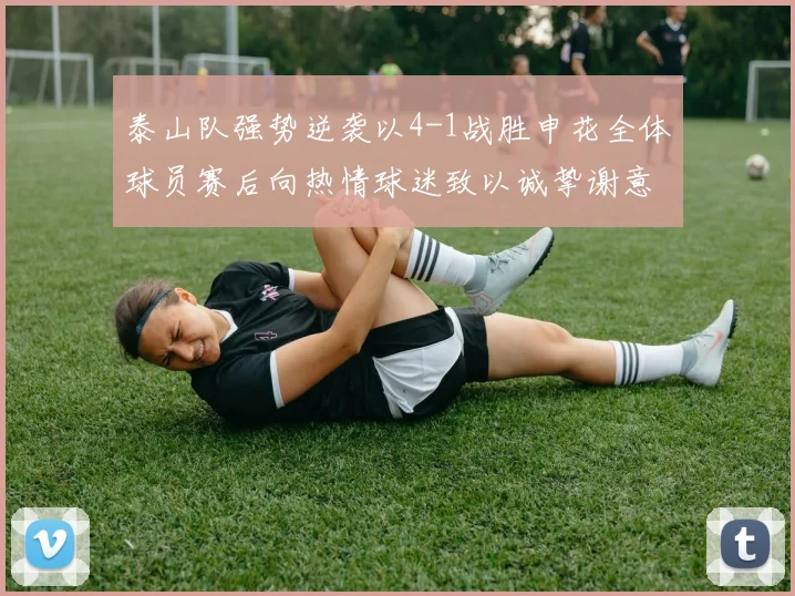 泰山队强势逆袭以4-1战胜申花全体球员赛后向热情球迷致以诚挚谢意